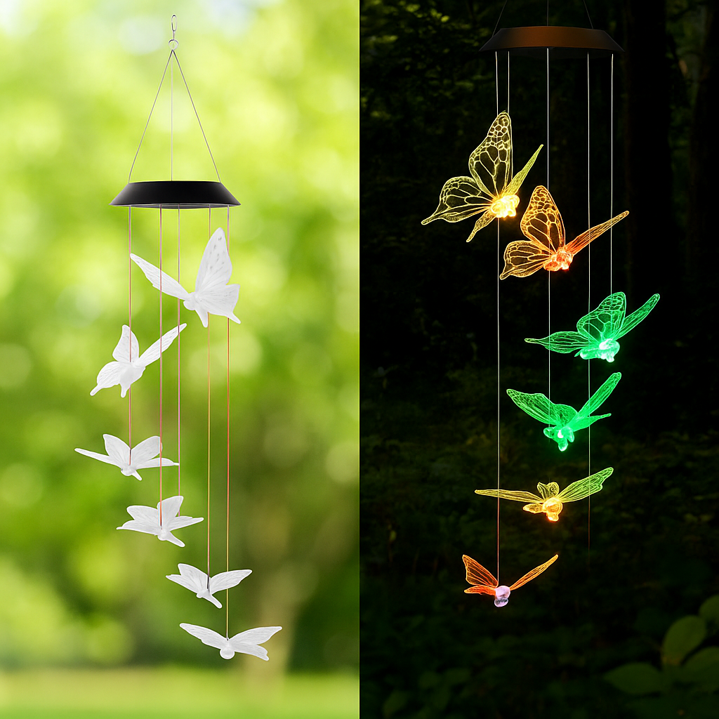 Llamador de Ángeles de Mariposas LED Solar