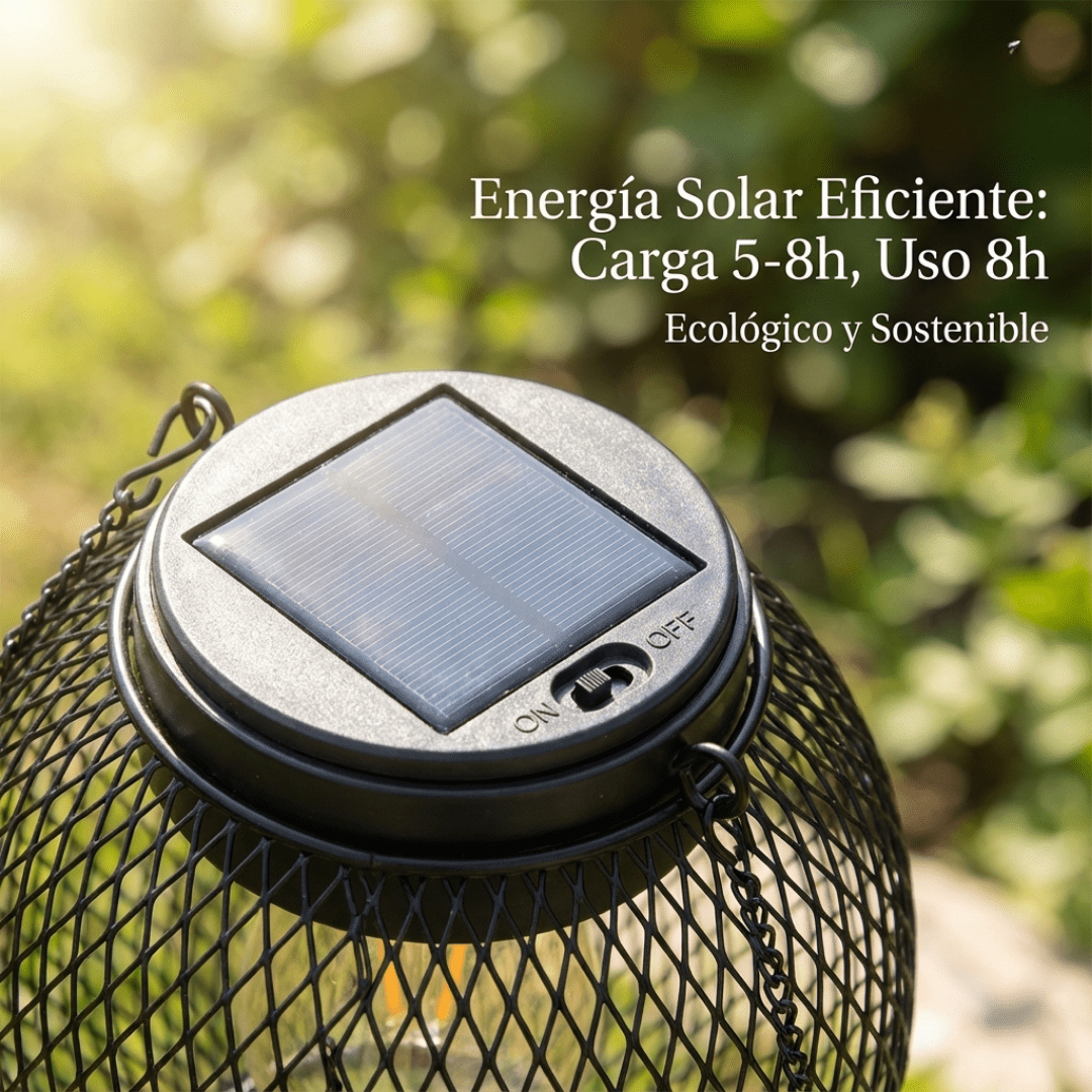Farol Solar Colgante Para Jardín - Muy Moderna Uruguay