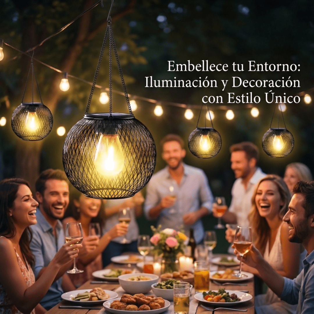 Farol Solar Colgante Para Jardín - Muy Moderna Uruguay