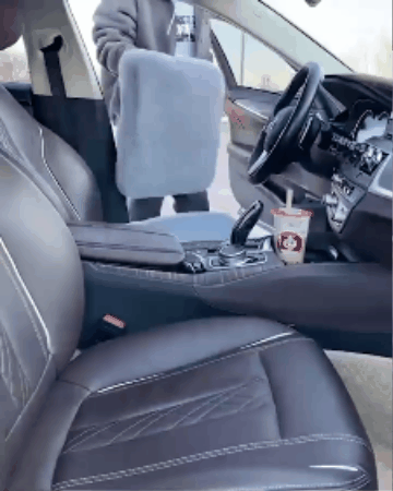 Set De 3 Almohadones Felpa 5cm Espesor Para Auto