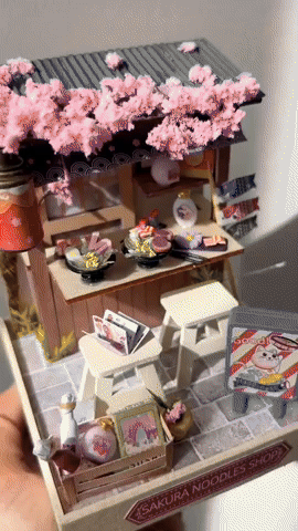 Kit de Bricolaje de Madera Japones en Miniatura