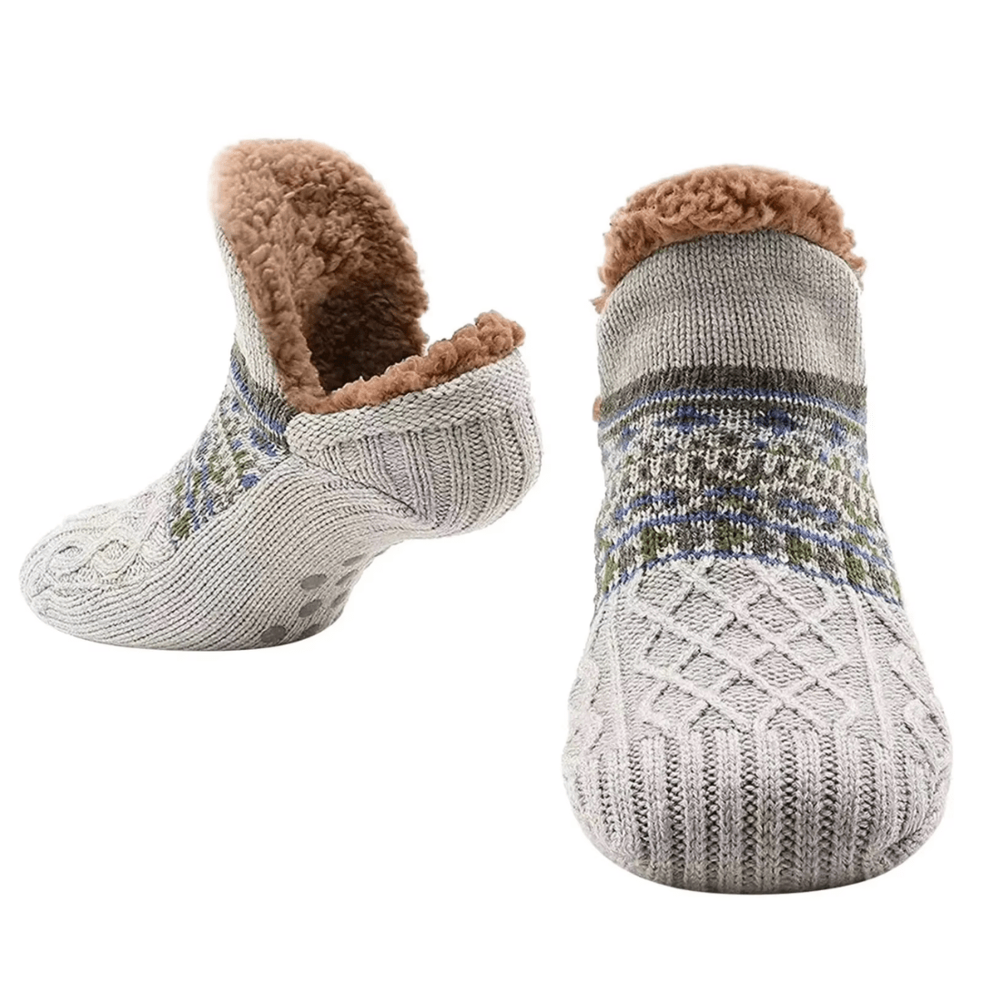 Pantuflas tipo Medias Térmicas Antideslizantes con Corderito Interior - Muy Moderna Uruguay