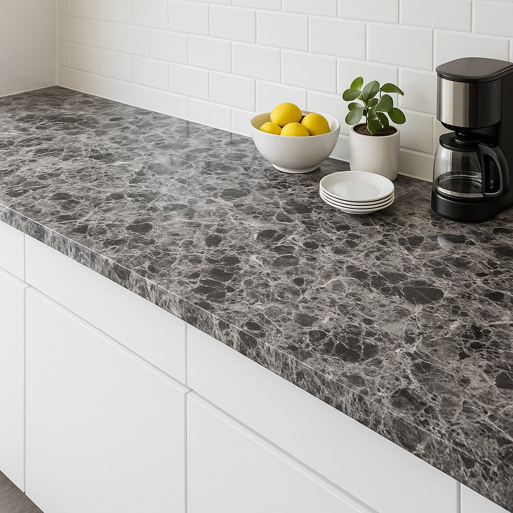 Papel Adhesivo Simil Marmol Impermeable 5mts - Muy Moderna Uruguay