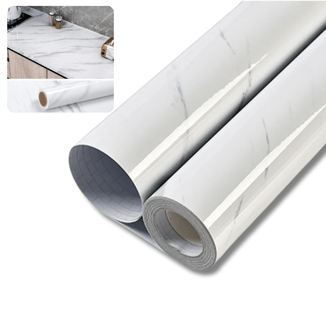 Papel Adhesivo Simil Marmol Impermeable 5mts - Muy Moderna Uruguay