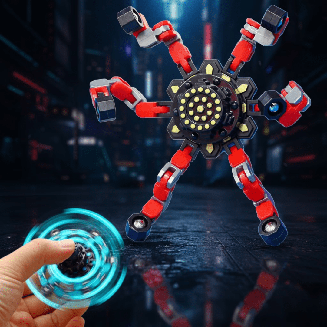 Set 4 Fidget Spinner Transformables Antiestrés Juguete Sensorial - Muy Moderna Uruguay