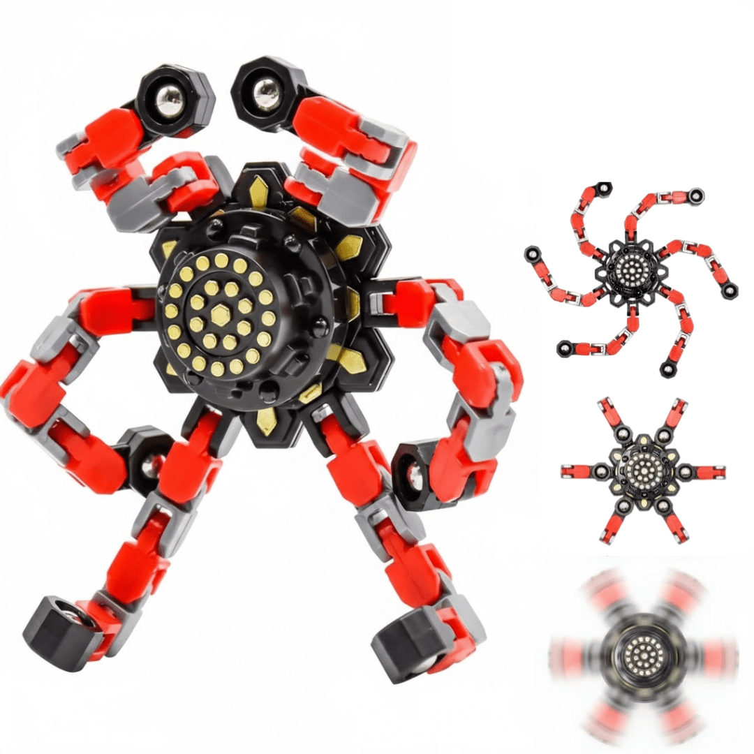 Set 4 Fidget Spinner Transformables Antiestrés Juguete Sensorial - Muy Moderna Uruguay
