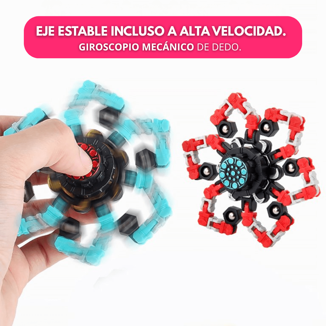 Set 4 Fidget Spinner Transformables Antiestrés Juguete Sensorial - Muy Moderna Uruguay