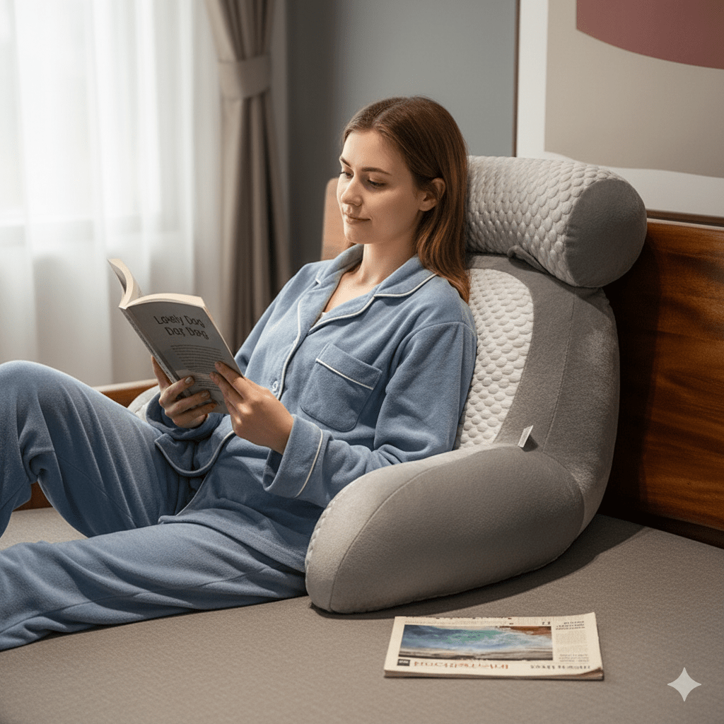 Almohadón Lumbar con Posabrazo para Cama, Silla y Sillón - Muy Moderna Uruguay