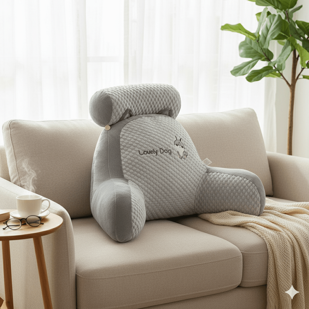 Almohadón Lumbar con Posabrazo para Cama, Silla y Sillón - Muy Moderna Uruguay