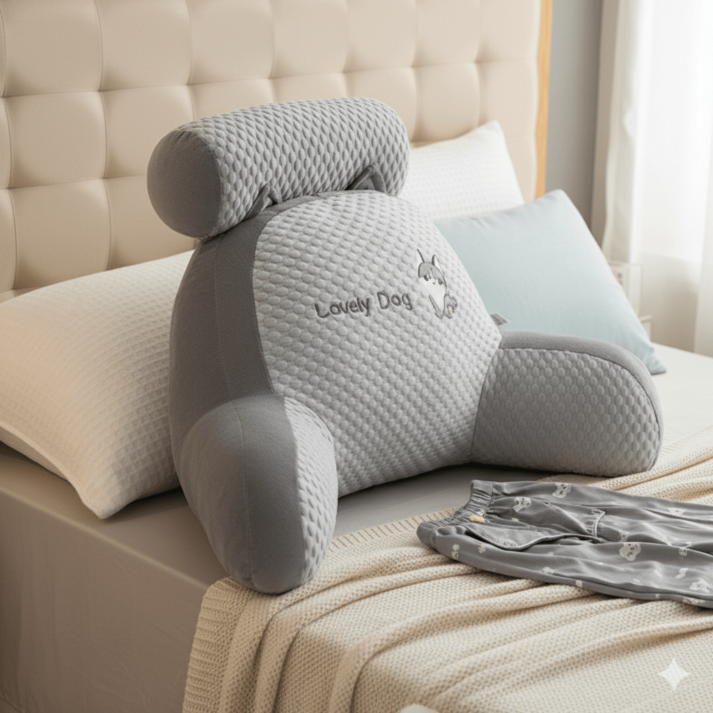 Almohadón Lumbar con Posabrazo para Cama, Silla y Sillón - Muy Moderna Uruguay