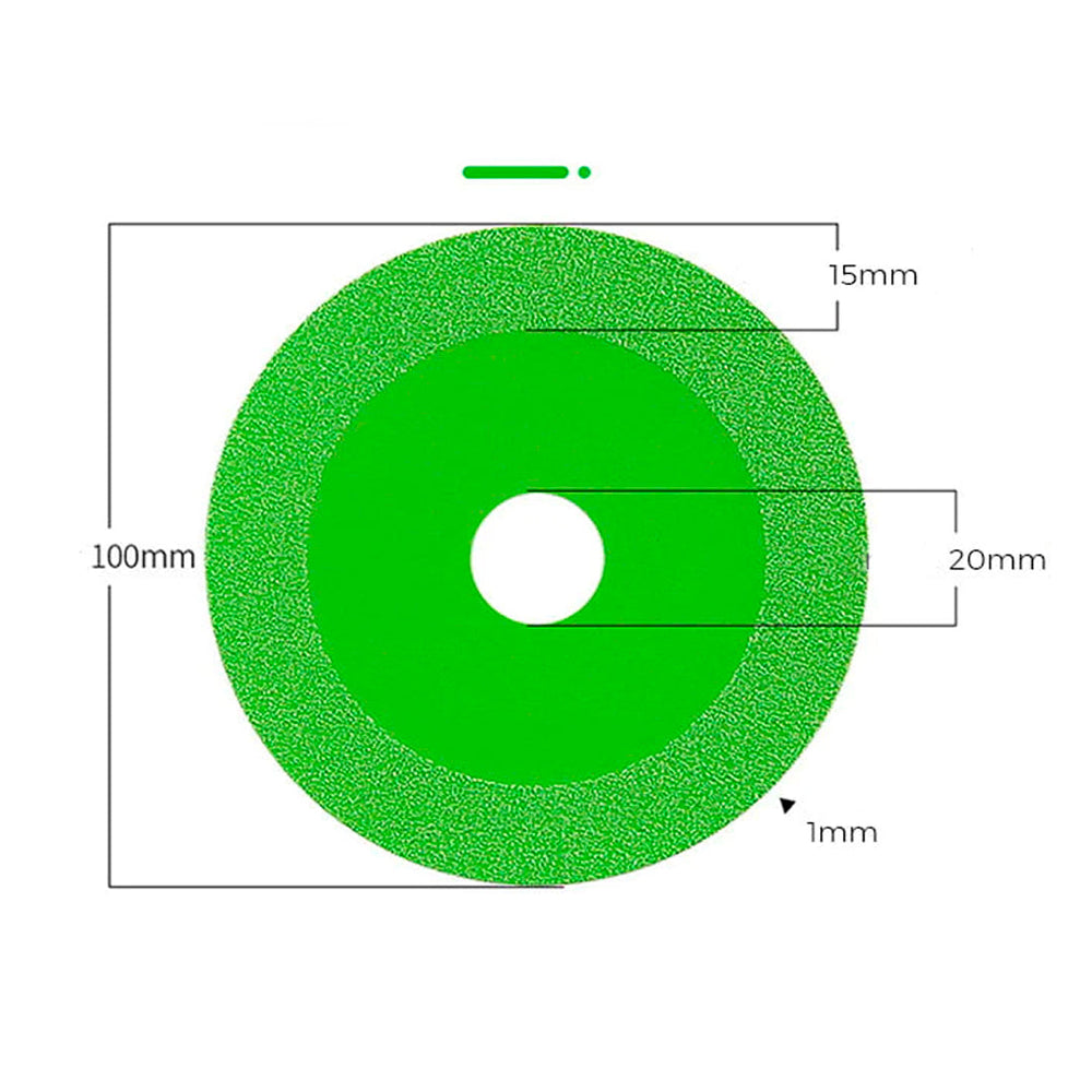 Set de 3 Discos de Corte Ultra fino de Vidrio 100mm