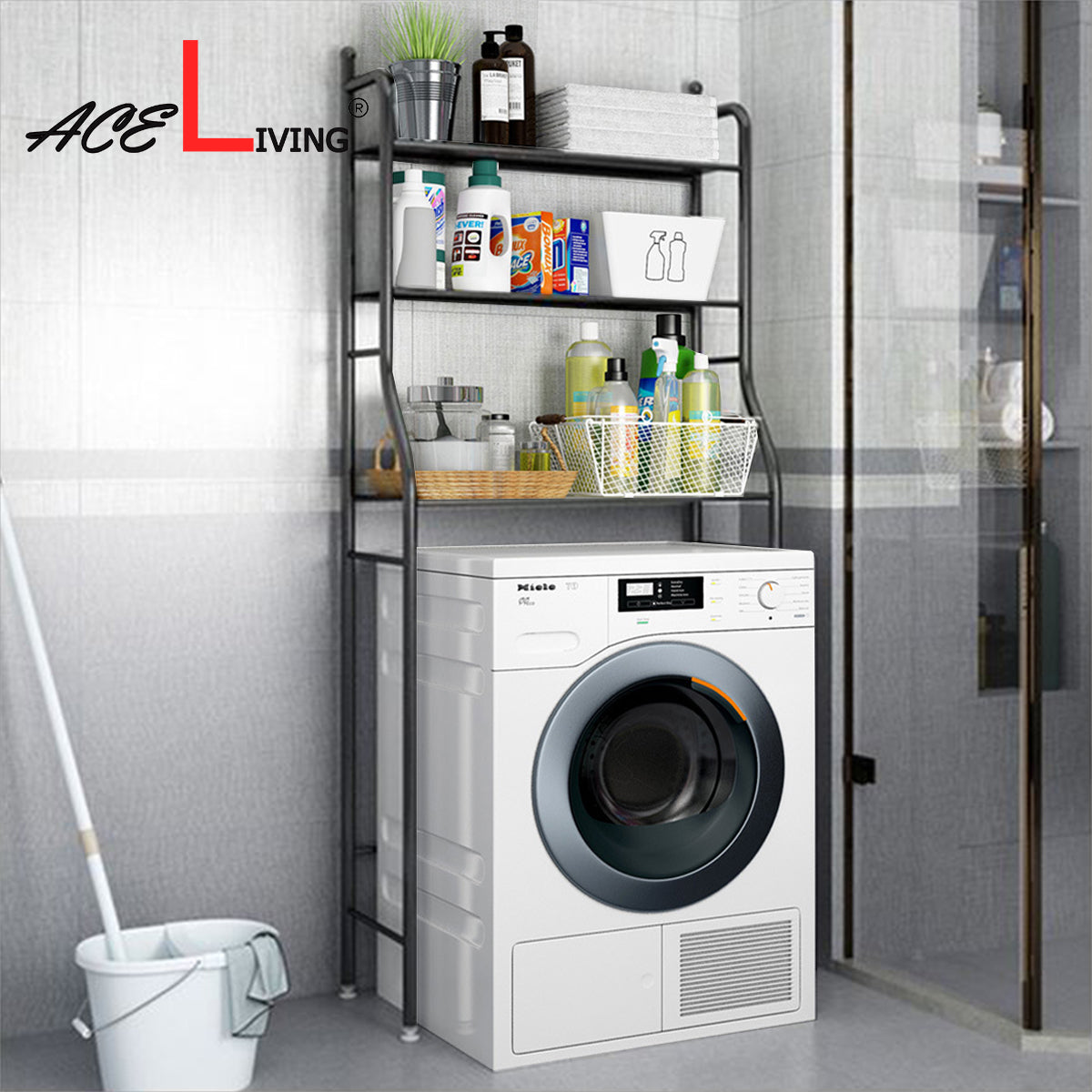 Estantería Triple de Baño Multifuncional