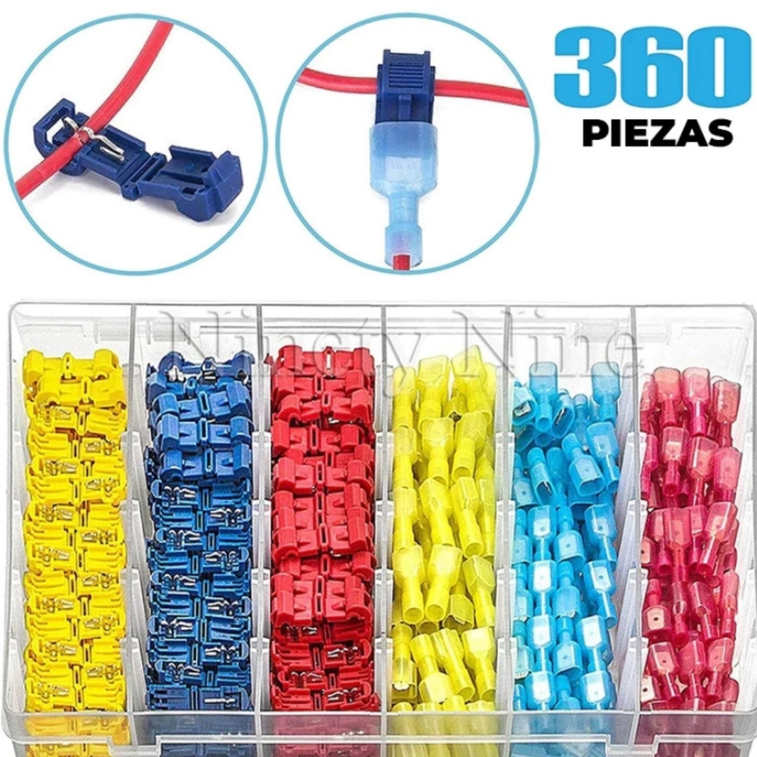 Kit De Conectores de Cable en "T" (360 piezas)
