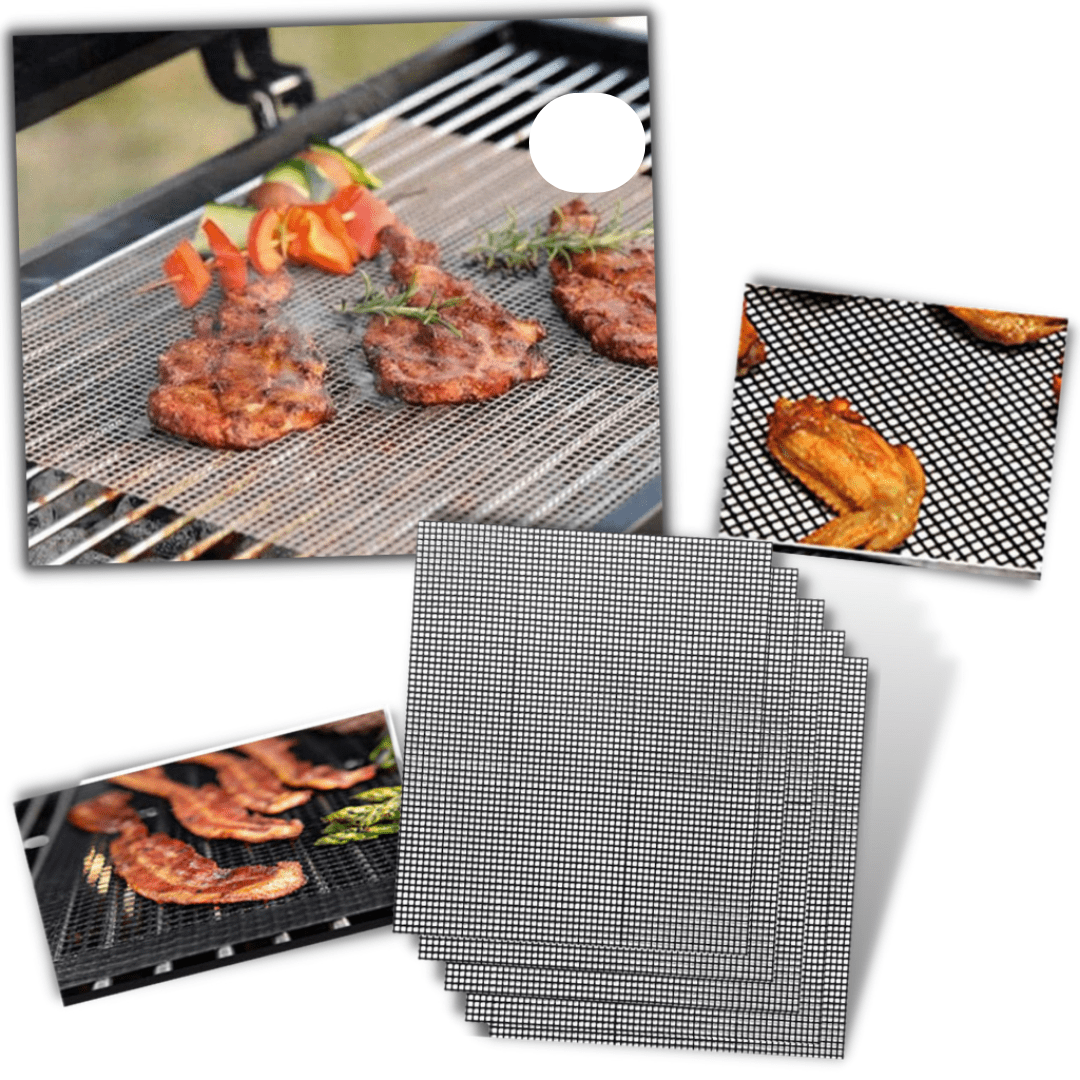 Rejillas de Teflón Antiadherente para Parrilla (5 Unidades) - Muy Moderna Uruguay