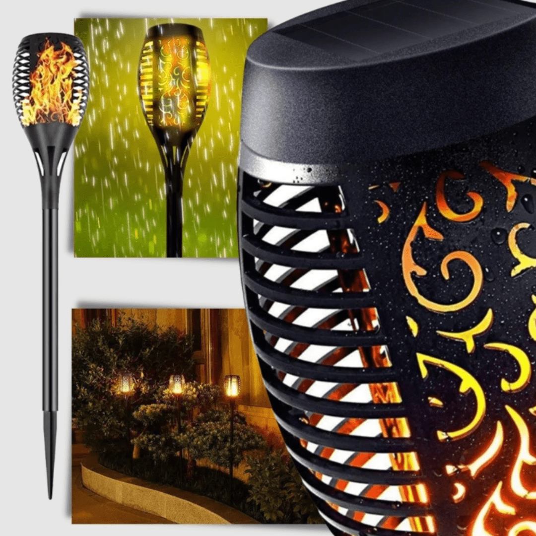 Antorcha EcoFlame LED Solar - Muy Moderna Uruguay
