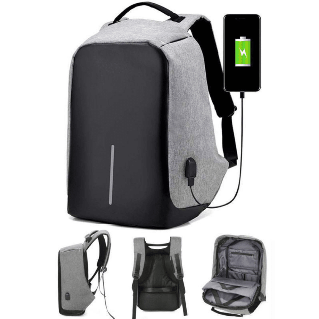 Mochila SafeBag Anti - Robo con Puerto USB - Muy Moderna Uruguay