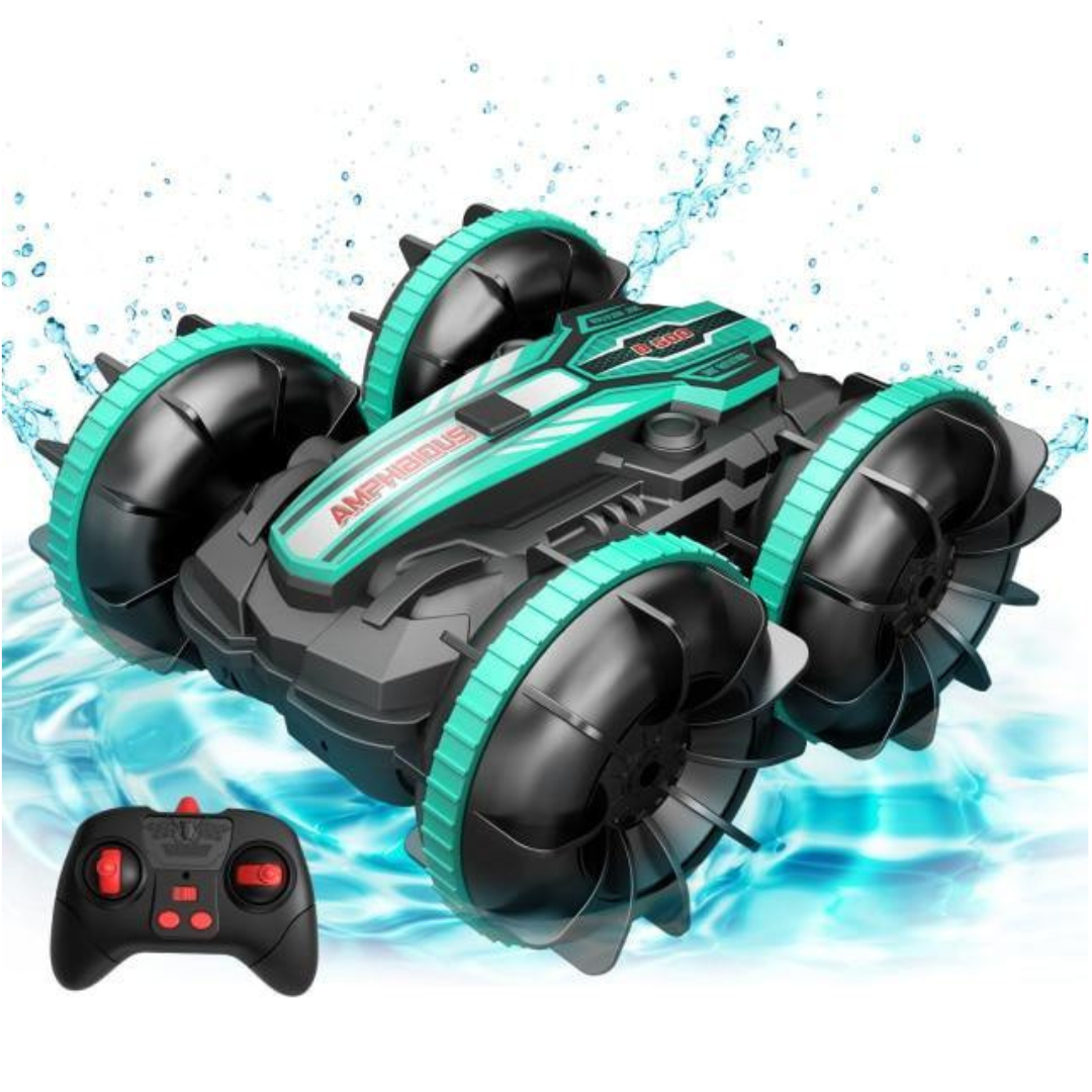 Auto Anfibio con Control Remoto ¡Para Tierra y Agua!