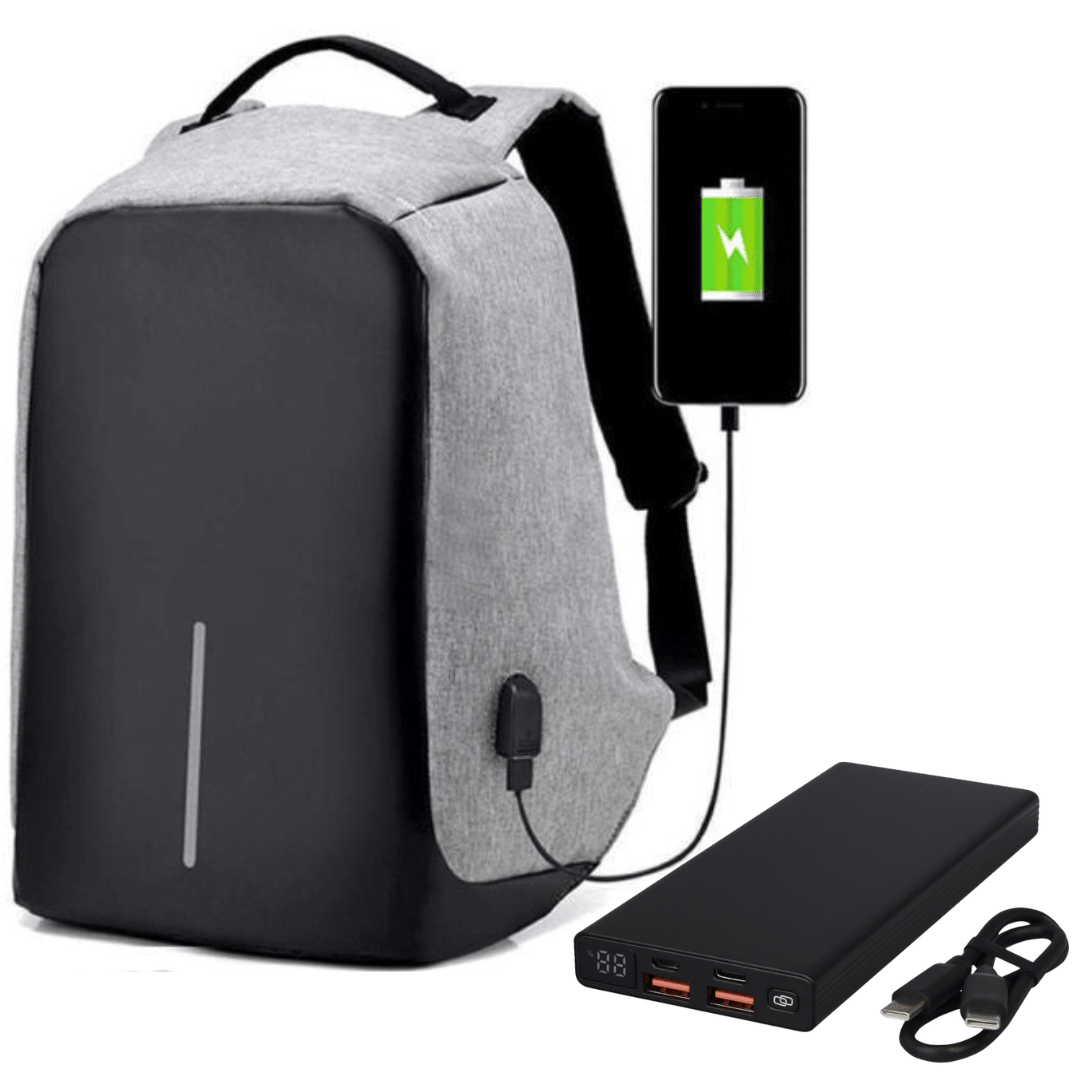 Mochila SafeBag Anti - Robo con Puerto USB - Muy Moderna Uruguay
