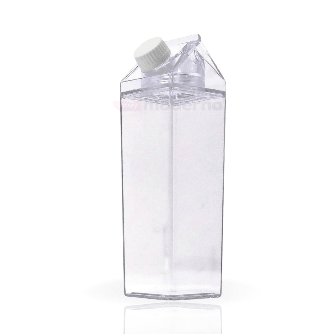 Botella Acrílica Estilo Caja de Leche 1L - Muy Moderna Uruguay