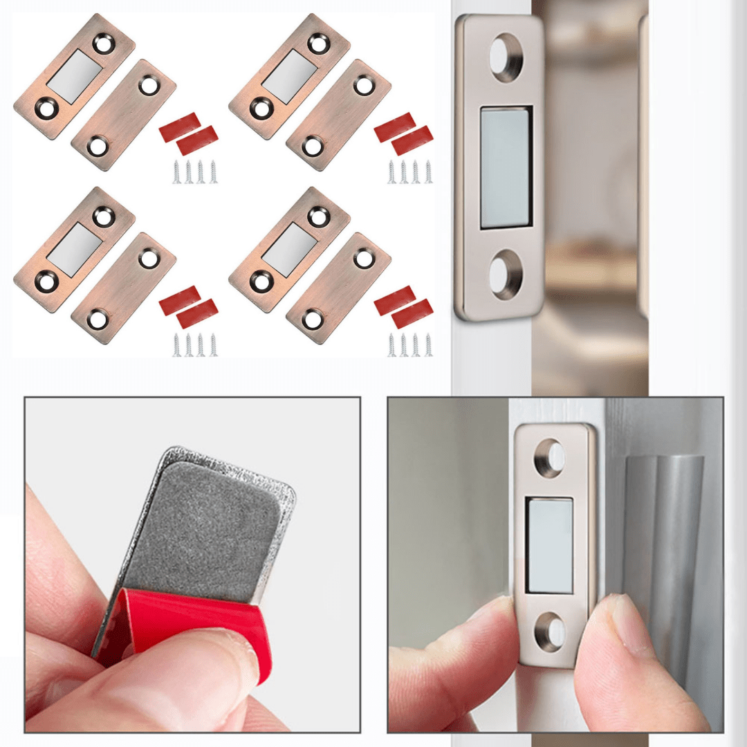 Kit De 4 Retenes Magneticos Para Puerta - Muy Moderna Uruguay