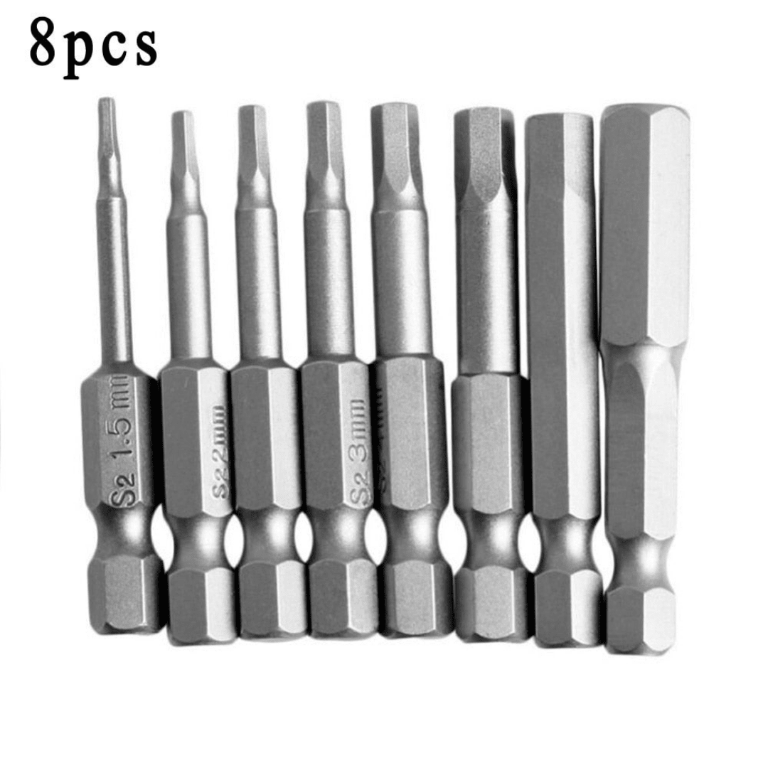 Set de 8 Brocas tipo Allen Hexagonales - Muy Moderna Uruguay