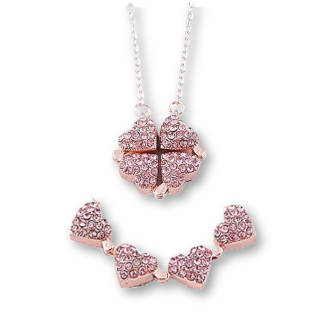 Collar Trebol de Corazones