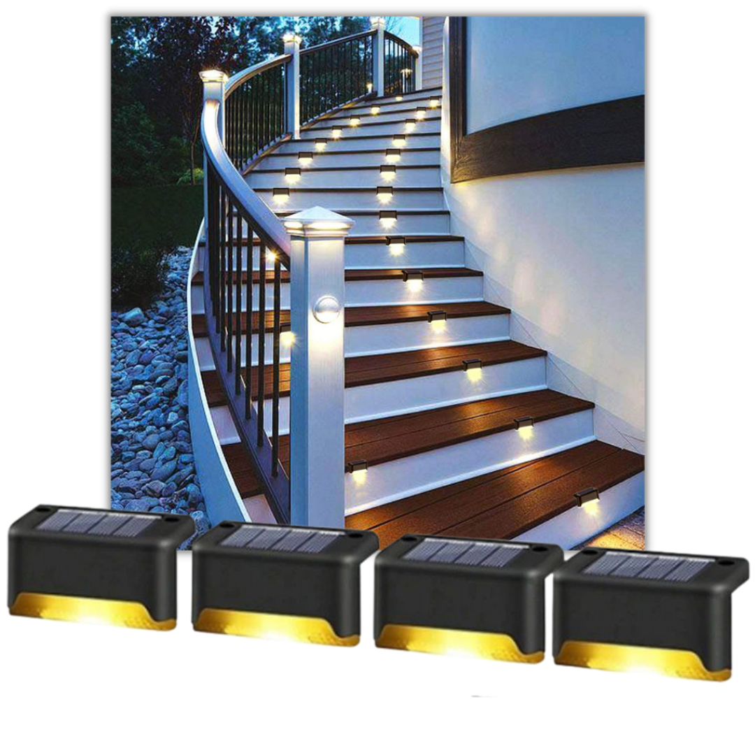 Luces Ecológicas para Escalera de Luz Cálida (4 unidades)