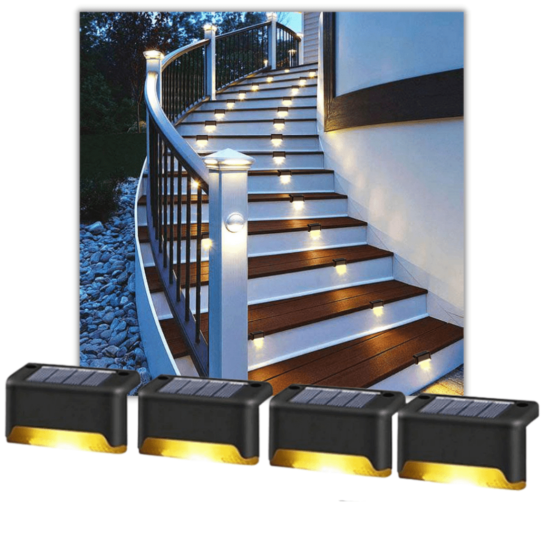 Luces Ecológicas para Escalera de Luz Cálida (4 unidades) - Muy Moderna Uruguay