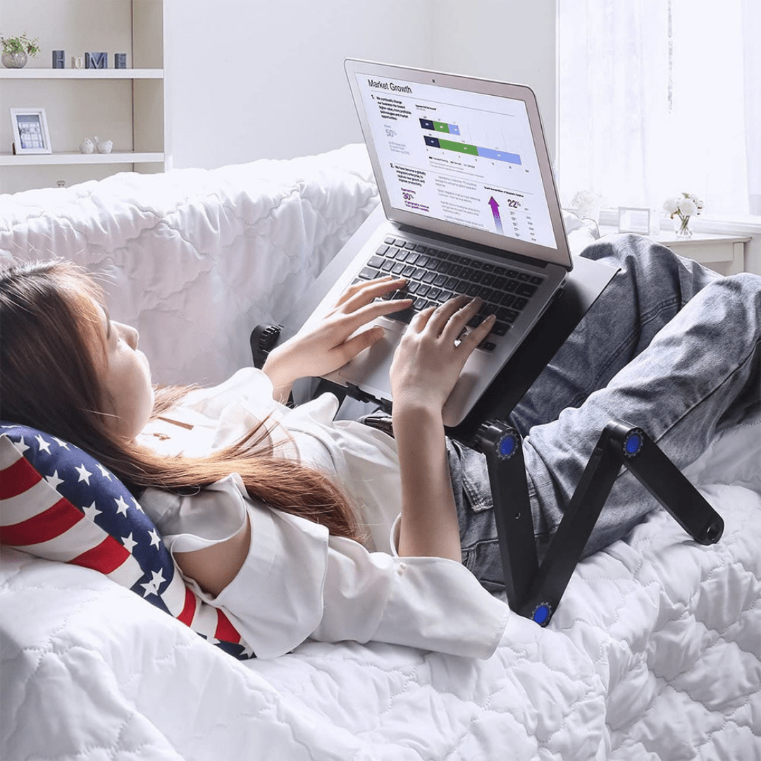 Mesa Regulable para Laptop con Ventilación - Muy Moderna Uruguay