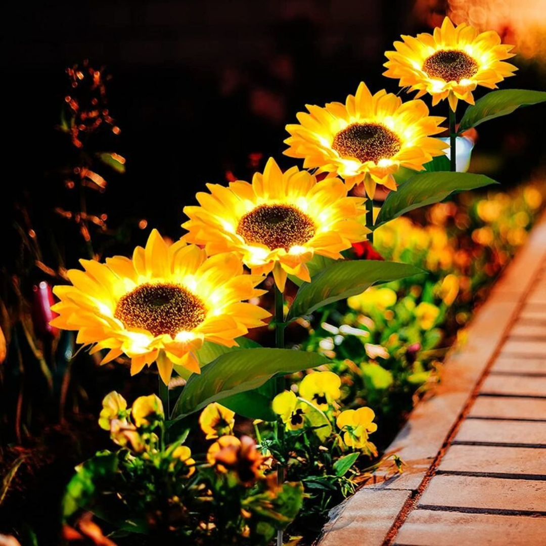 Par de Flores LED Solar (2 Unidades) - Muy Moderna Uruguay