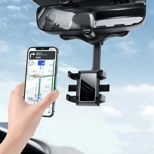 Soporte Articulado 1080° para Celular con Agarre para Retrovisor - Muy Moderna Uruguay