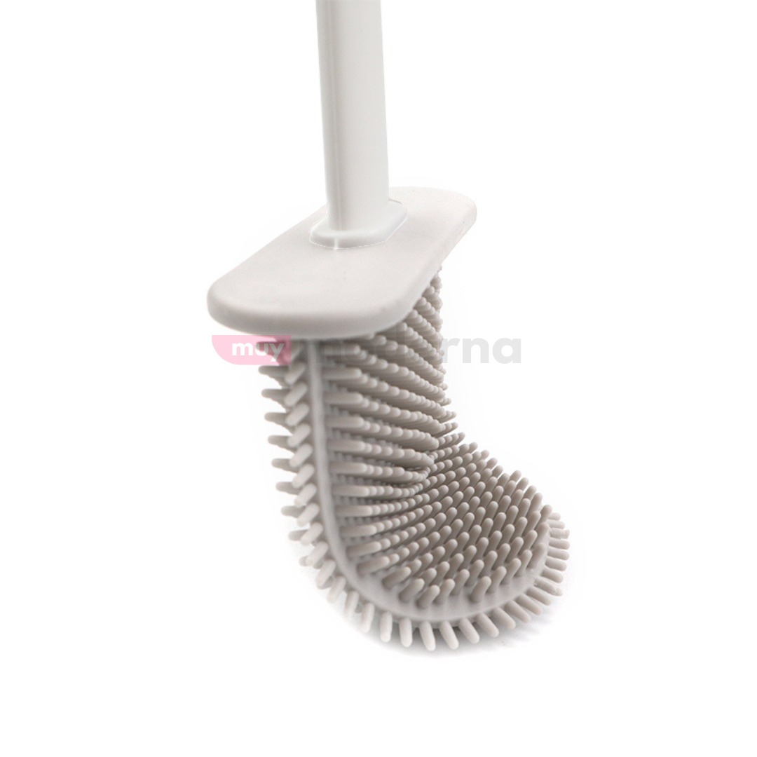 Cepillo de Silicona para Baño con Soporte