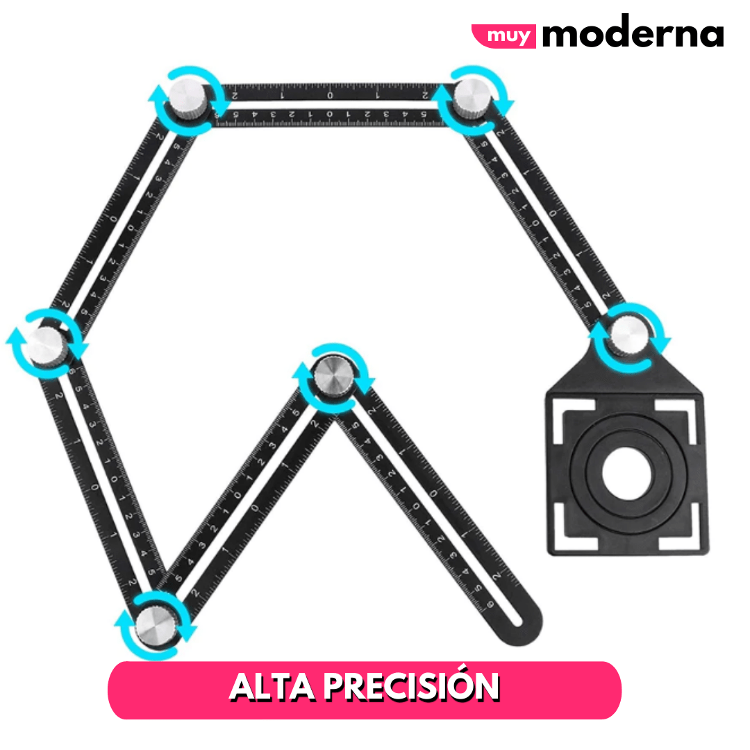 Regla Multi Ángulo de Aluminio - Muy Moderna Uruguay