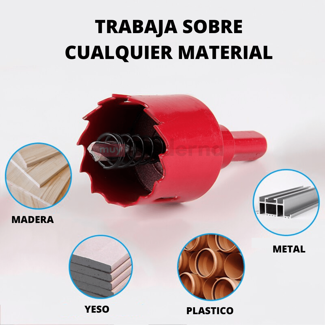 Sierras Corona para Taladro (6 unidades) - Muy Moderna Uruguay