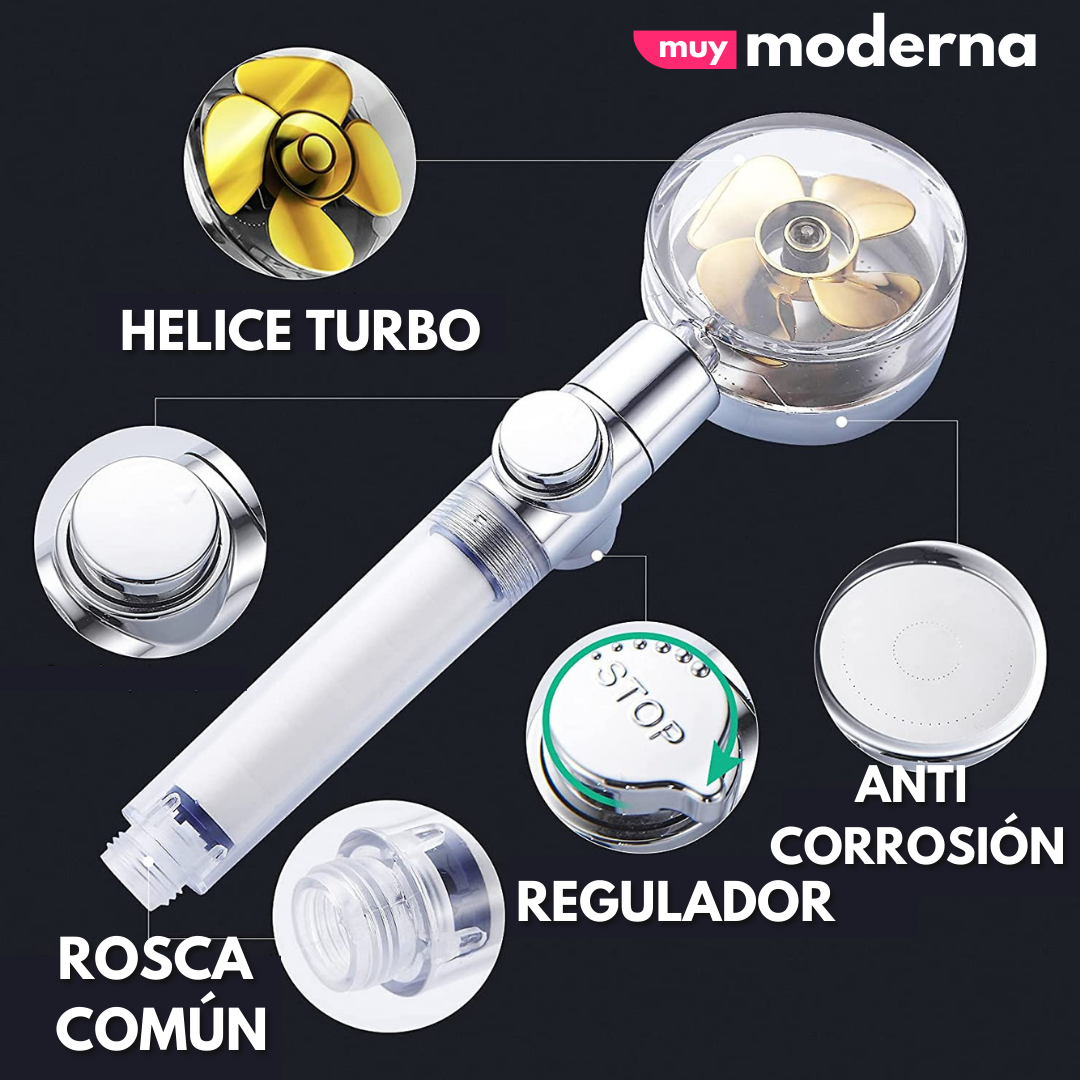 Lluvero Turbo con Hélice giratoria