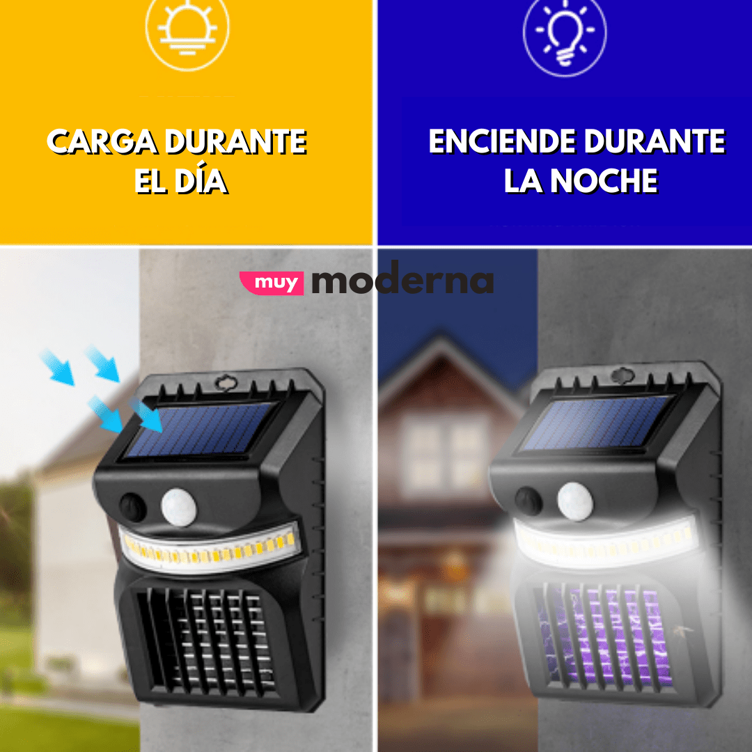 Foco de Pared Anti Mosquitos Insectocutor - Muy Moderna Uruguay