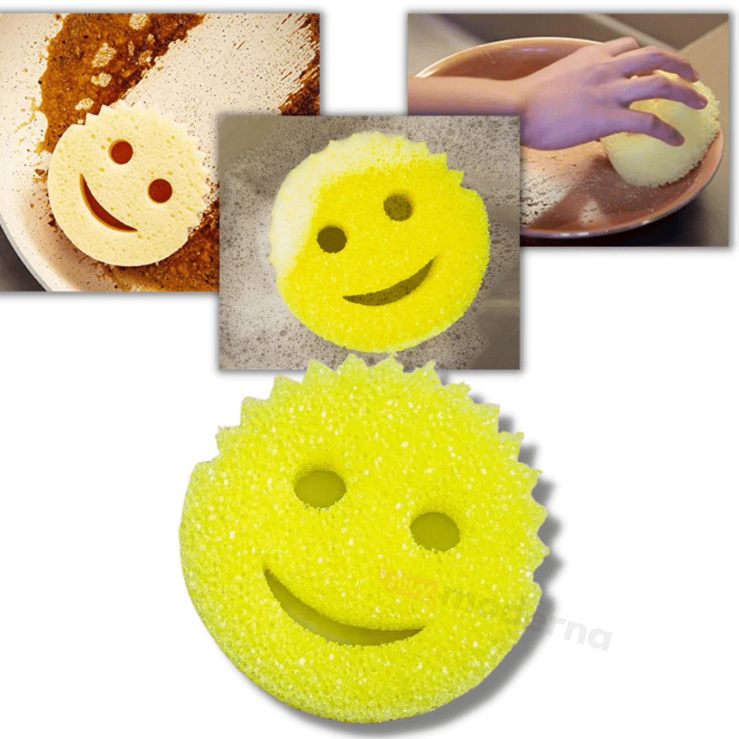 Set de 3 Esponjas Sonrientes Termosensibles - Muy Moderna Uruguay