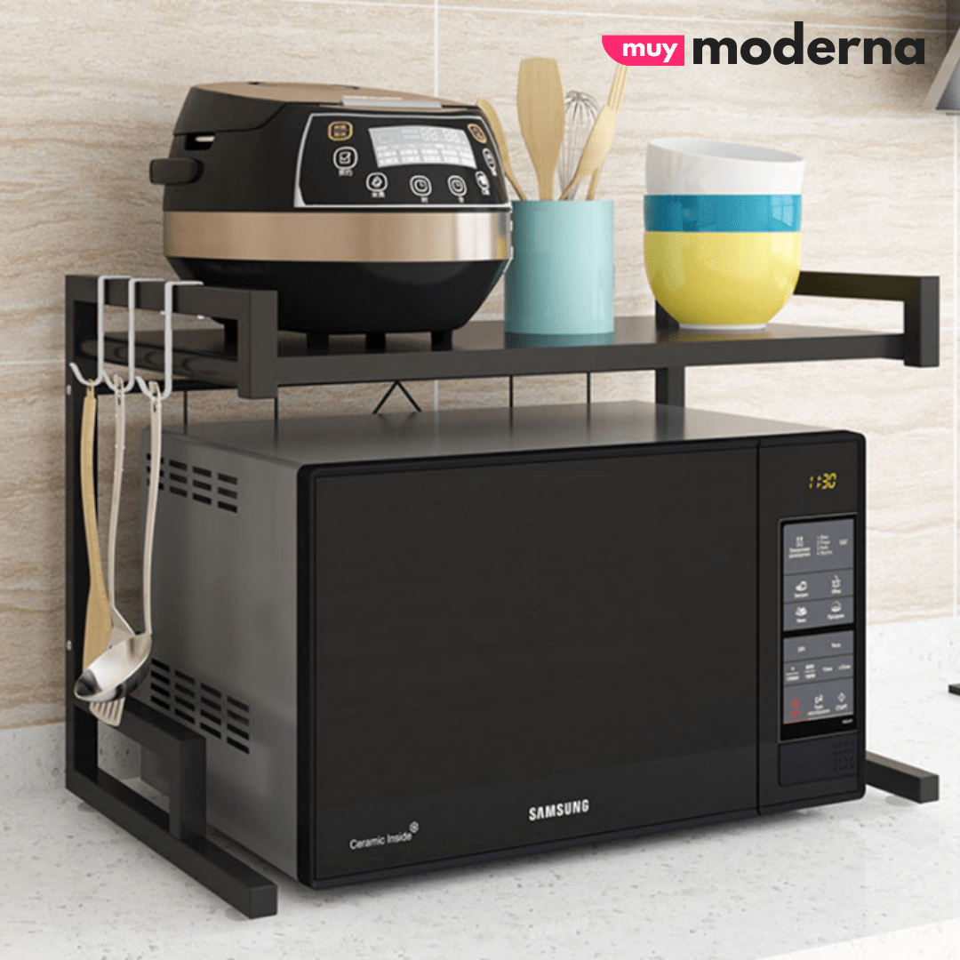 Estante Organizador Extensible Para Hornos y Microondas - Muy Moderna Uruguay
