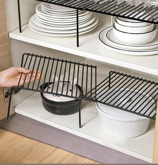 Estante Organizador de Alacena Extensible en Acero - Muy Moderna Uruguay
