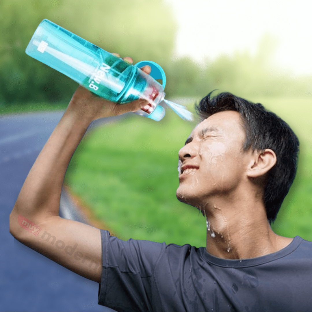 Botella Deportiva con Rociador Refrescante - Muy Moderna Uruguay