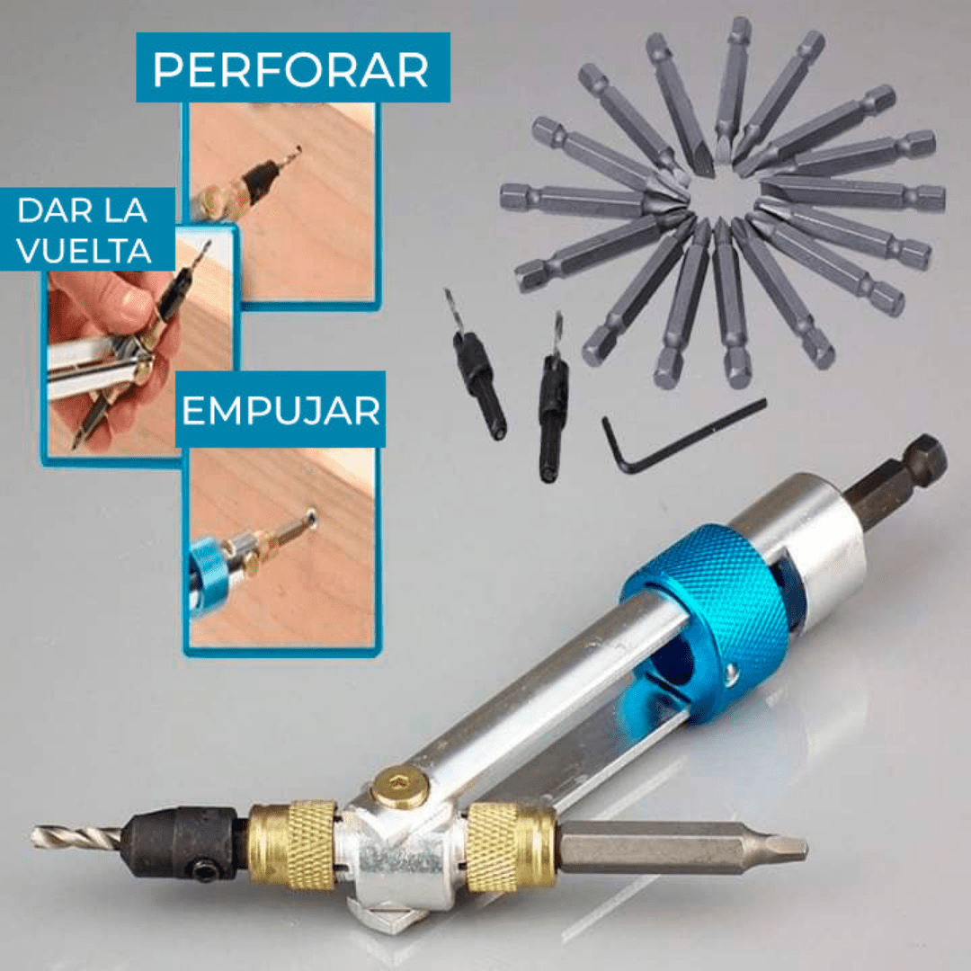 Adaptador de Taladro para Perforar y Atornillar Rápidamente - Muy Moderna Uruguay