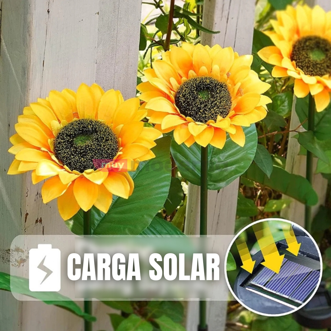 Par de Flores LED Solar (2 Unidades) - Muy Moderna Uruguay