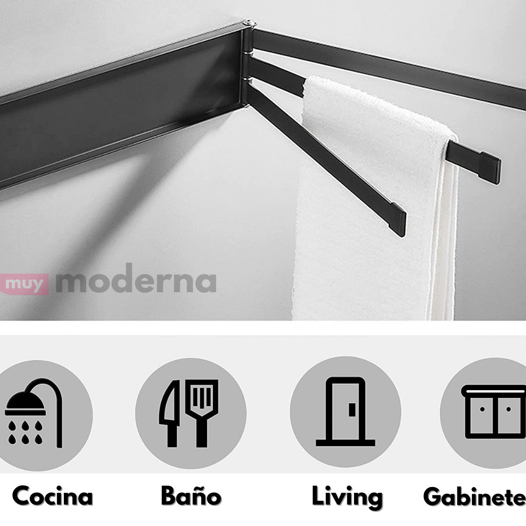 Soporte Giratorio para Toallas de Mano 3 Niveles