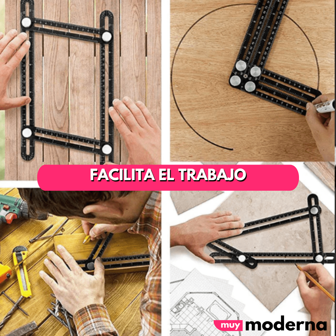 Regla Multi Ángulo de Aluminio - Muy Moderna Uruguay