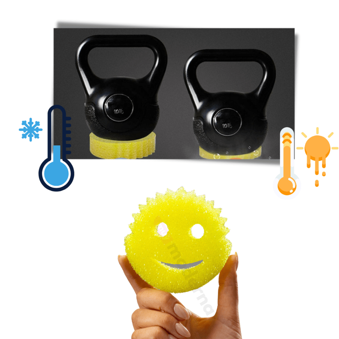 Set de 3 Esponjas Sonrientes Termosensibles - Muy Moderna Uruguay