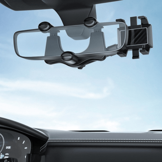 Soporte Articulado 1080° para Celular con Agarre para Retrovisor - Muy Moderna Uruguay