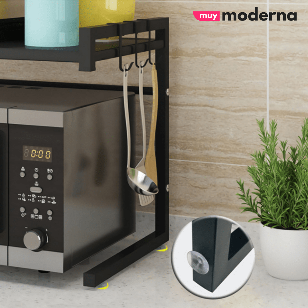 Estante Organizador Extensible Para Hornos y Microondas - Muy Moderna Uruguay
