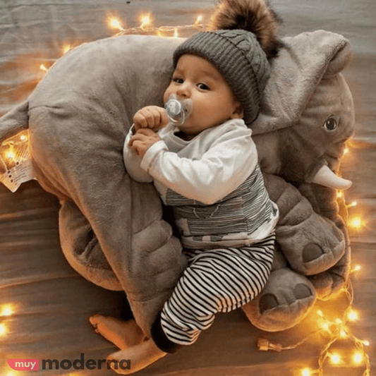Almohada de Elefante Gigante de 80cm - Muy Moderna Uruguay