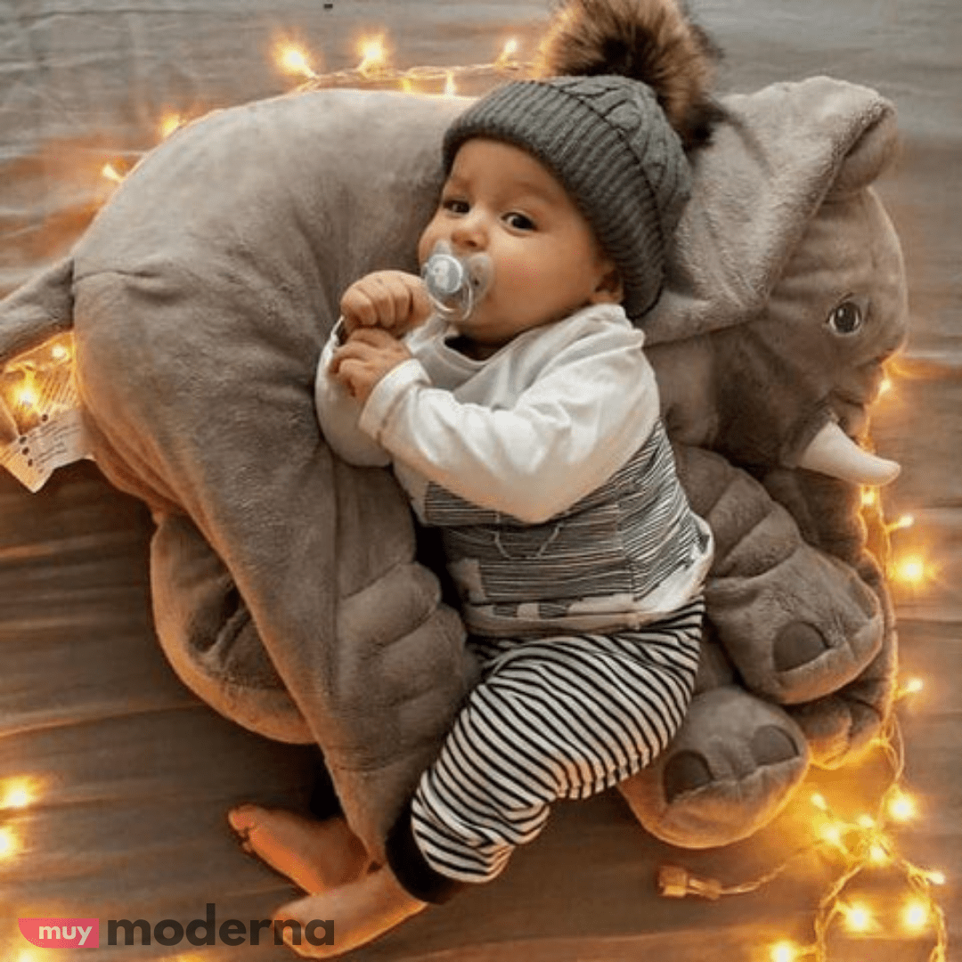 Almohada de Elefante Gigante de 80cm - Muy Moderna Uruguay