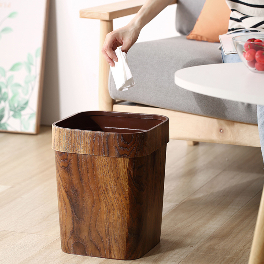 Papelera de Imitación Rústica 16L